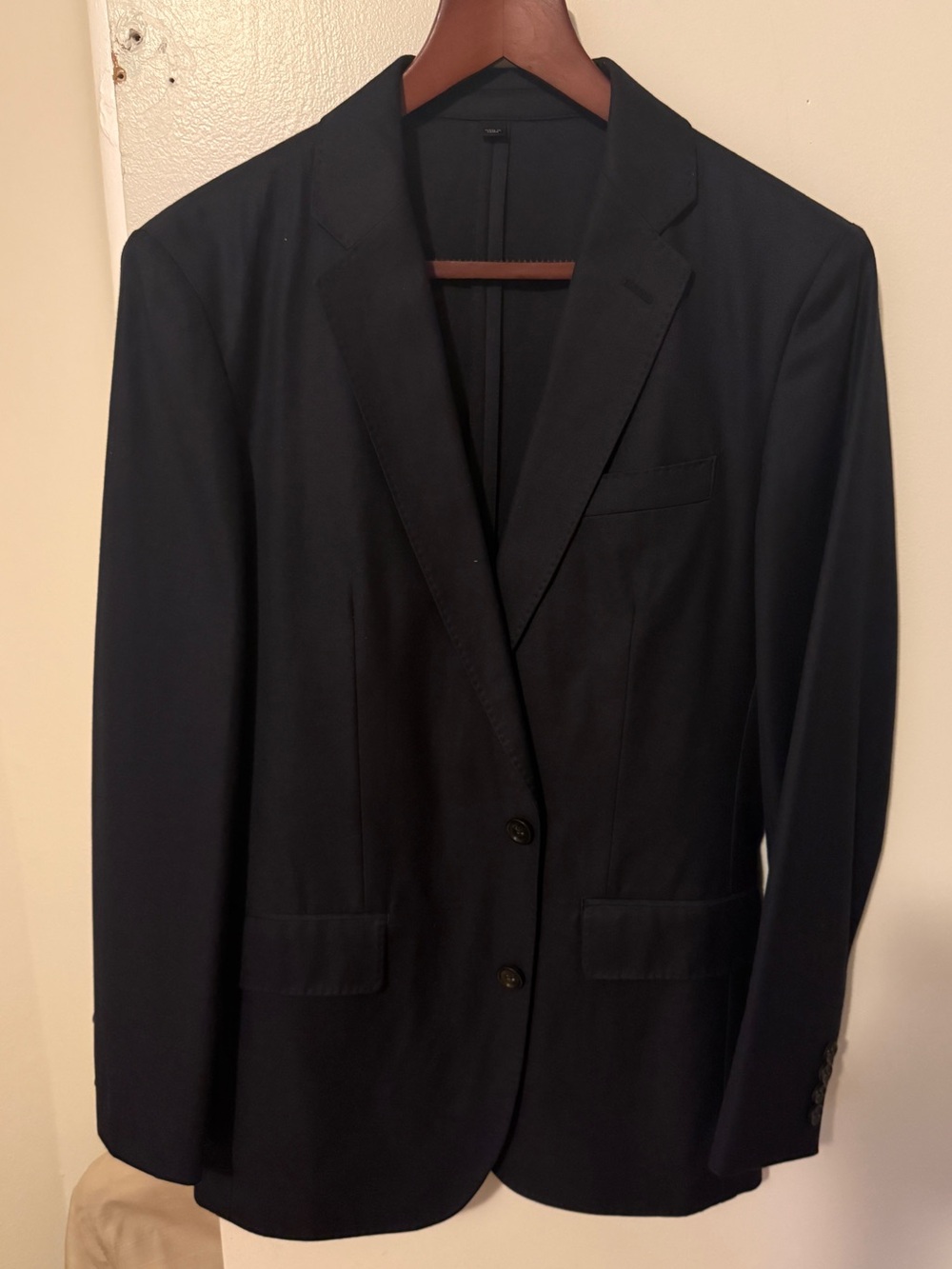 J.Crew Wool/Cotton Blazer (Navy Blue)